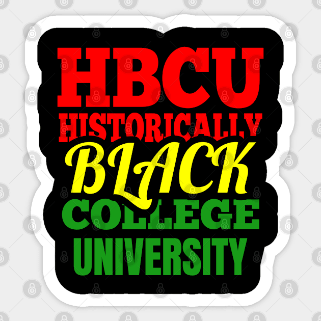 HBCU, Historically Black College University Sticker by UrbanLifeApparel